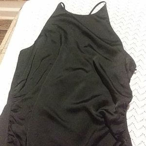 Satin Black dress I LAUNDRY by Shelli Segal LA